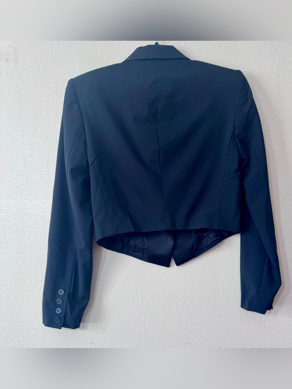 RE/DONE 90s Cropped Black Blazer Size S NWT Made in Italy - Picture 7 of 7